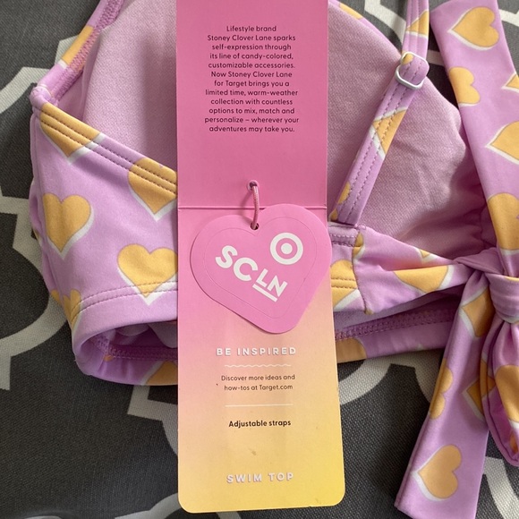 Stoney Clover Lane Flutter Heart Swim Top - Picture 7 of 7